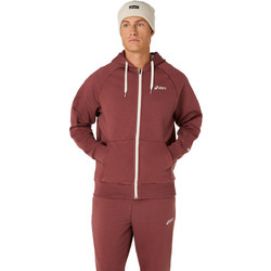 ASICS Ανδρική Ζακέτα Fleece με Κουκούλα και Φερμουάρ Μπορντό 2031F325-600