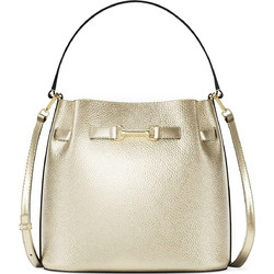 Michael Kors Γυναικεία Τσάντα Χειρός Δερμάτινη Χρυσή 35R6G2ZS6M-PAL
