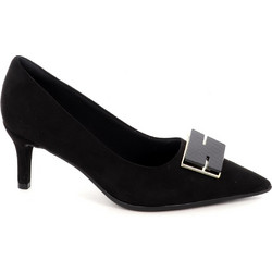 Piccadilly Γόβες Suede με Τακούνι Στιλέτο Μαύρες 772004-2