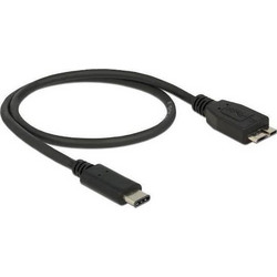 DeLOCK 83676 Καλώδιο USB-B Micro Male 3.1 to USB-C Male 0.5m Black