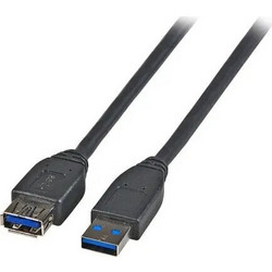EFB Elektronik K5237.3 Καλώδιο USB-A Male 2.0 to USB-A Female 3m Black