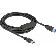 DeLOCK 85379 Καλώδιο USB-A Male 2.0 to USB-B Male 5m Black