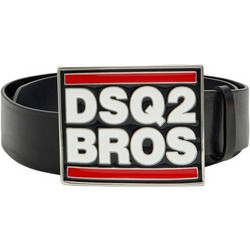 Dsquared2 Ανδρική Ζώνη Δερμάτινη Μαύρη 071212900001