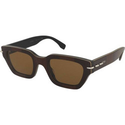 Fendi FE40191I 50E Γυναικεία Γυαλιά Ηλίου Τετράγωνα Κοκάλινα Καφέ με Καφέ Φακό