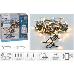 Koopman 240 Χριστουγεννιάτικα Λαμπάκια LED σε Σειρά Εξωτερικού Χώρου Θερμά Λευκά 24m AX8718510