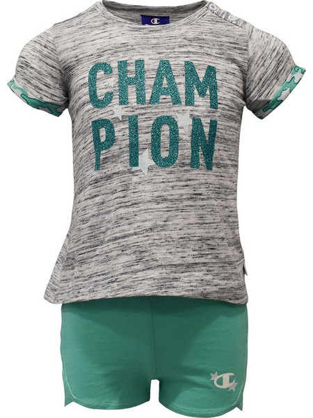 Champion Βρεφικό Σετ Καλοκαιρινό Γκρι Βεραμάν 403393-WM001
