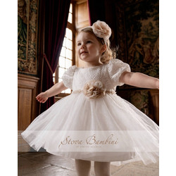 Stova Bambini Βαπτιστικό Φόρεμα 2τμχ AW27G3