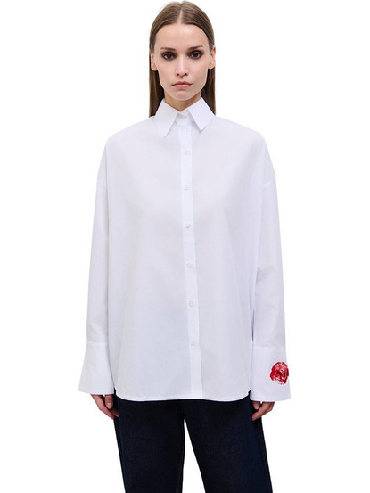 Combos Knitwear Μακρυμάνικο Γυναικείο Πουκάμισο Λευκό W7ELSH0116