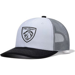Takeposition Ανδρικό Καπέλο Jockey με Δίχτυ Snapback Υφασμάτινο Λευκό Γκρι 911-0026-9011