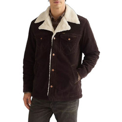 Wrangler Ανδρικό Μπουφάν Χειμωνιάτικο Κοτλέ Καφέ 112387067