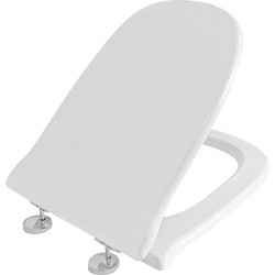 Elvit 0150 Καπάκι Λεκάνης D-Shape Πλαστικό Λευκό 44.5x31cm 0150-ELVIT
