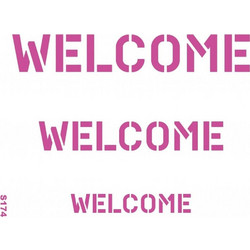 Craftistico Στένσιλ Welcome 21x29.7cm CRSA4005