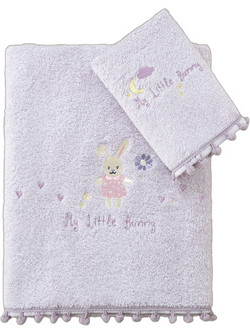 Nima My Little Bunny Σετ Βρεφικές Πετσέτες 2τμχ 380gr/m²