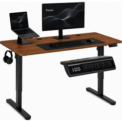 ModernHome Gaming Γραφείο Ξύλινο Ρυθμιζόμενο Ύψος 140x60x118cm JSD-C5-1-19