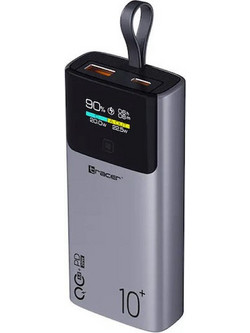 Tracer Comet Power Bank 10000mAh 22.5W με Θύρα USB-A & Θύρα USB-C Quick Charge 3.0 & Power Delivery Black