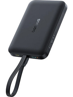 Baseus EnerFill FM11 Wireless Magsafe Power Bank 10000mAh 30W με Θύρα USB-C Quick Charge 3.0 & Power Delivery Black