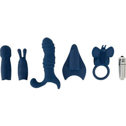 You2Toys Δονητής Bullet with 5 Attachments 6cm Μπλε