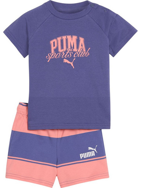 Puma Βρεφικό Σετ Καλοκαιρινό Μωβ Ροζ 686289-46
