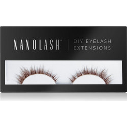 Nanolash Divine Brown Βλεφαρίδες Τουφάκια Αυτοκόλλητες Καφέ 36τμχ