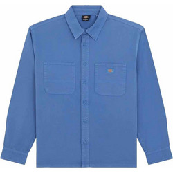 Dickies Ανδρικό Πουκάμισο Βαμβακερό Μακρυμάνικο Κανονική Γραμμή Μπλε DK0A8DUBL85