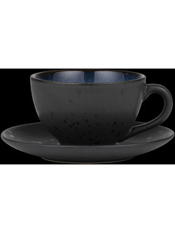 Gastro Φλιτζάνι Cappuccino & Τσαγιού Κεραμικό Μαύρο Μπλε 240ml 821343