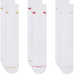 Nike Everyday Ανδρικές Κάλτσες Ψηλές Λευκές 3Pack HQ4335-917