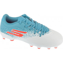 Skechers Razor 1.5 Jr FG 252060L-WTQP Παιδικά Ποδοσφαιρικά Παπούτσια με Τάπες Λευκά Γαλάζια