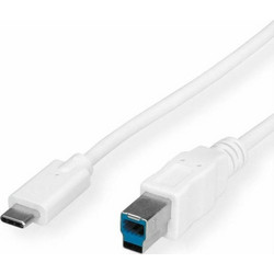 Value 11.99.8881-10 Καλώδιο USB-B Male 3.2 to USB-C Male 3m White