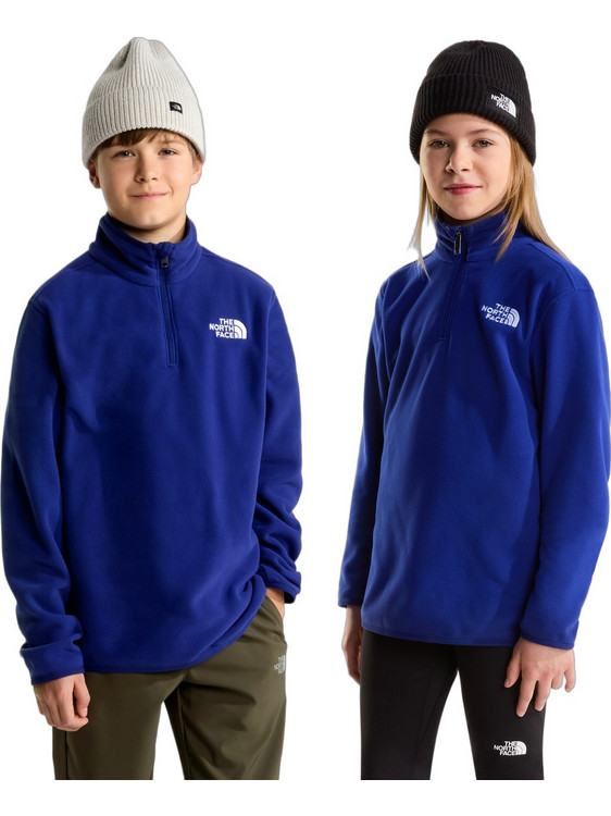The North Face Teen Glacier Qtr Zip Po G Παιδική Μπλούζα Μπλε NF0A8CVGNLV1