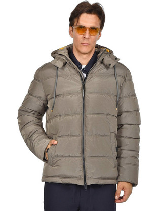 Berto Lucci Ανδρικό Μπουφάν Χειμωνιάτικο Puffer Καφέ 09262-10096-5006