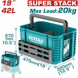 Total TPBXS104 Βαλίτσα Εργαλείων Πλαστική Μ47xΠ32xΥ27cm