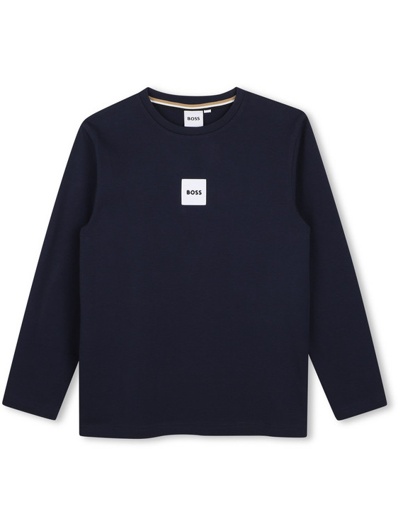 Hugo Boss Παιδικό T-Shirt Μακρυμάνικο Navy Μπλε J53408-849