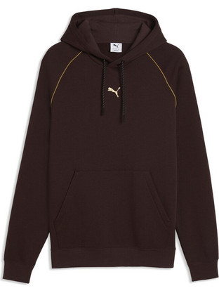 Puma Sport Graphic Holiday Hoodie Ανδρικό Αθλητικό Φούτερ με Κουκούλα Καφέ 694324-33