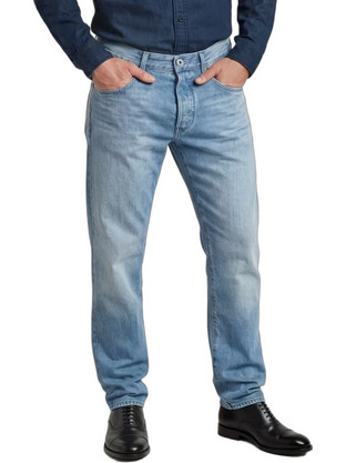 G-Star RAW Morry Ανδρικό Τζιν Παντελόνι Κανονική Εφαρμογή Γαλάζιο D26141-E266-H545