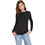 DKNY Γυναικείο Χειμερινό Ντραπέ Top Μαύρο DJ6T1825