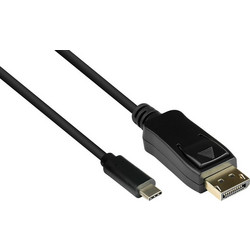 Good Connections Καλώδιο DisplayPort 2.0 to USB-C Male 1m Black GC-M0105