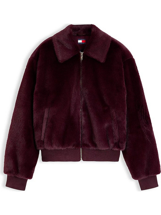 Tommy Jeans Γυναικεία Γούνα Μπορντό DW0DW23422-V11