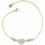 AmorAmor Γυναικείο Βραχιόλι Αλυσίδα με Καρδιά από Ατσάλι Επιχρυσωμένο με Ζιργκόν TU29974