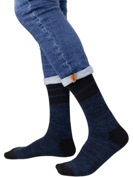 Soma Bamboo Ανδρικές Κάλτσες Ψηλές με Σχέδια Navy Μπλε SS2077-61