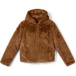 Save The Duck Laila Γυναικεία Γούνα με Κουκούλα Καφέ D33540WFURY23-40054