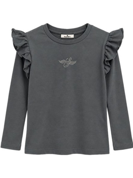 Sugarfree Παιδικό T-Shirt Μακρυμάνικο Ανθρακί 26632061