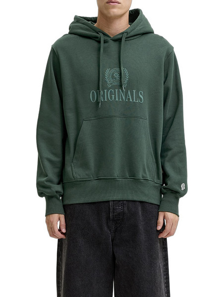 Jack & Jones Ανδρικό Φούτερ με Κουκούλα & Τσέπες Χακί 12300022