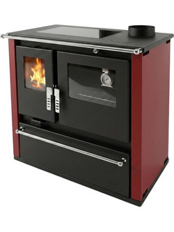 Verso CS Plus Inox Red Right Ξυλόσομπα με Φούρνο 7.7kW