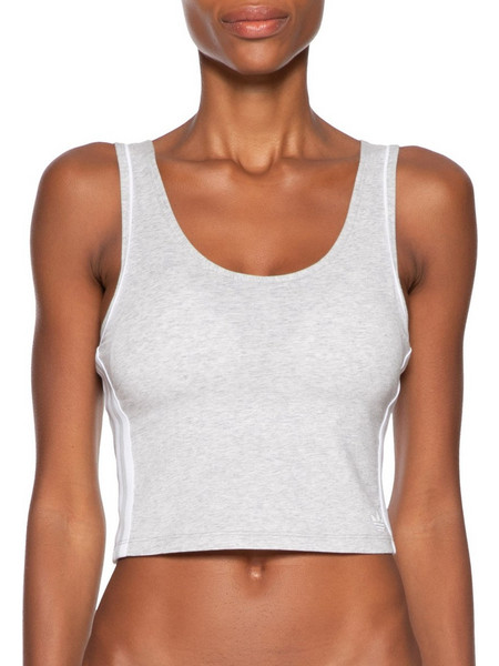 Adidas Originals Γυναικείο Αθλητικό Crop Top Γκρι 4A0410-202