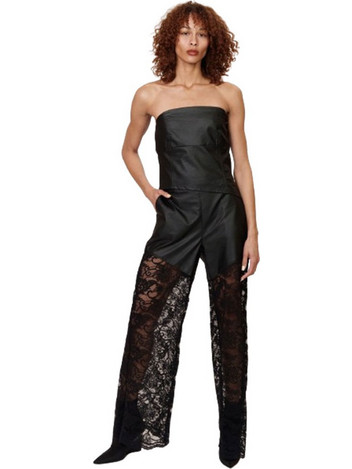 Collectiva Noir Γυναικείο Χειμερινό Crop Top Μαύρο CNC10WB24LEA