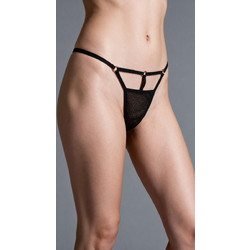 Milena By Paris Γυναικείο Sexy String Μαύρο 6982