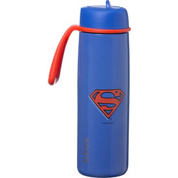 B.Box Superman Παιδικό Παγούρι Θερμός Ανοξείδωτο BPA Free με Καλαμάκι Μπλε 690ml