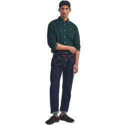 Barbour Ανδρικό Πουκάμισο Κοτλέ Μακρυμάνικο Slim Fit Κυπαρισσί MSH5001-GN73