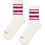 Happy Socks Zic Zac Ανδρικές Κάλτσες Ψηλές με Σχέδια Μπεζ P006013