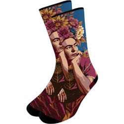 NODO Frida Kahlo Ανδρικές Κάλτσες Ψηλές με Σχέδια Πολύχρωμες PR10058